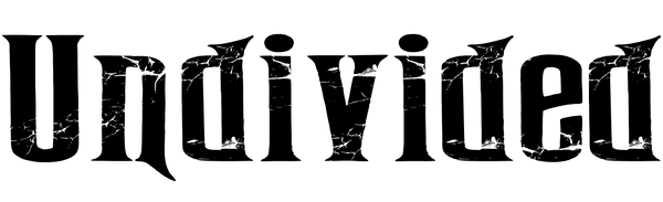Black text 'Undivided From God' on a white background